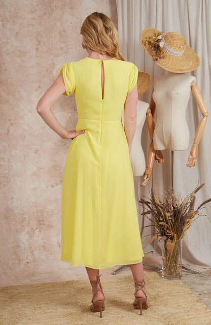 The Belle Button Front Tea Dress