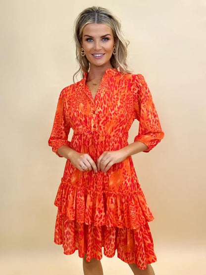 The Latina Mini Dress (Orange)