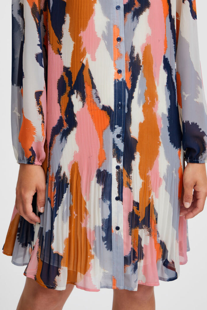 THE RILLY PLEATED DRESS (HEATHER ROSE)