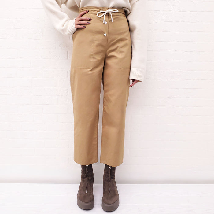 THE ROW COTTON 'BONETTE' WIDE LEG PANTS - SIZE 0