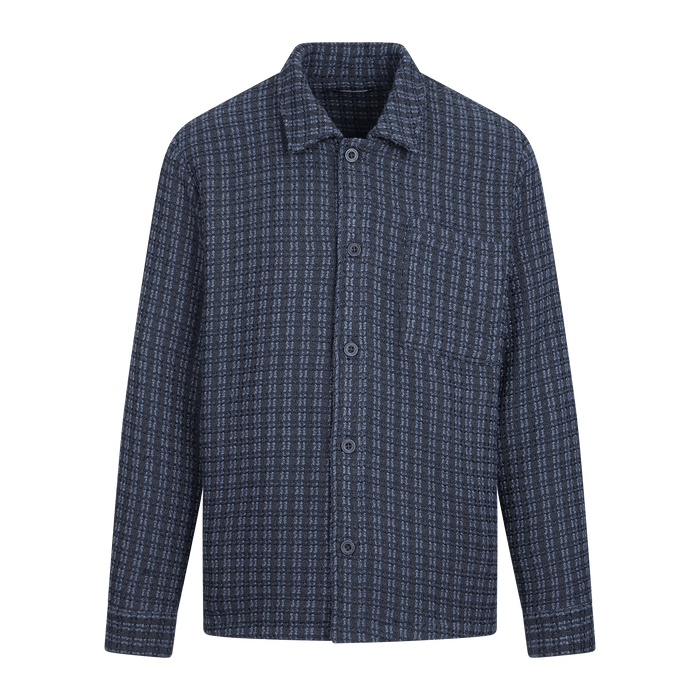 Urban Pioneers Male Theon Overshirt SHIRT BLACK / BLUE