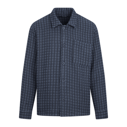 Urban Pioneers Male Theon Overshirt SHIRT BLACK / BLUE