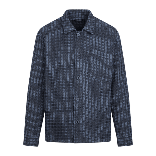 Urban Pioneers Male Theon Overshirt SHIRT BLACK / BLUE