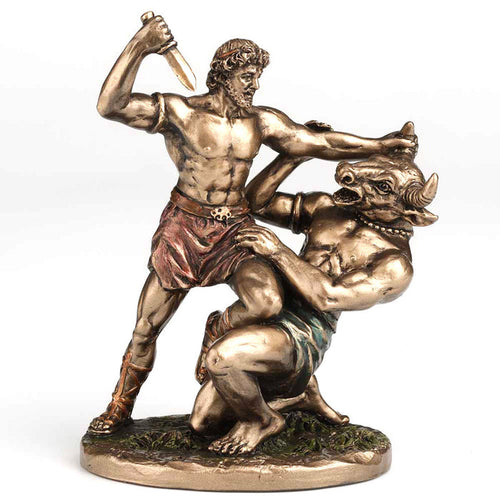 Theseus Defeating the Minotaur Miniature Statue