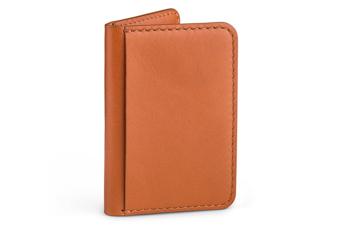 Moral Code Title Card Case -Tan Leather- #color_tan-leather