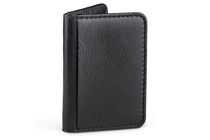 Moral Code Title Card Case -Black Leather- #color_black-leather
