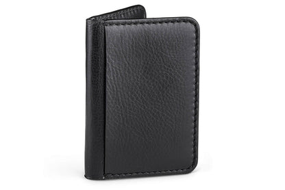 Moral Code Title Card Case -Black Leather- #color_black-leather