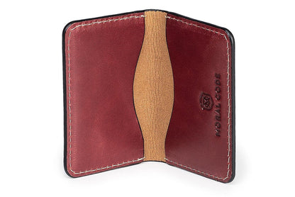 Moral Code Title Card Case - #color_red-leather