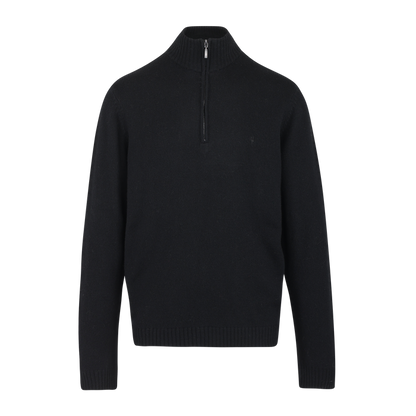 Urban Pioneers Male Tommi Half-zip SWEATER BLACK