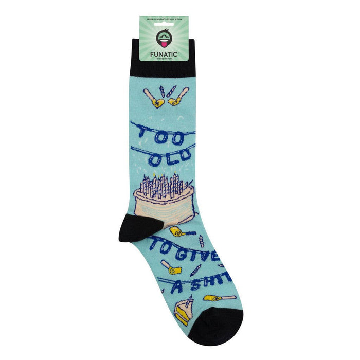 Too Old To Give A Shit Socks - Closeout | Funatic - Wichita Home Outlet