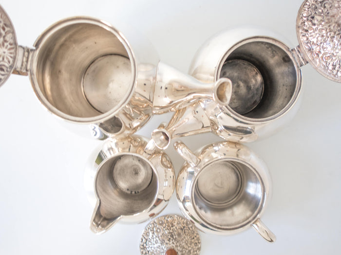 Towle Contessina Silverplate 4pc Coffee Tea Set RARE Find Circa 1967