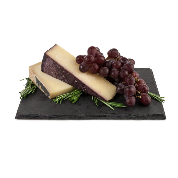 Twine - 11 inch Slate Cheese Board with Natural Edges Includes Chalk