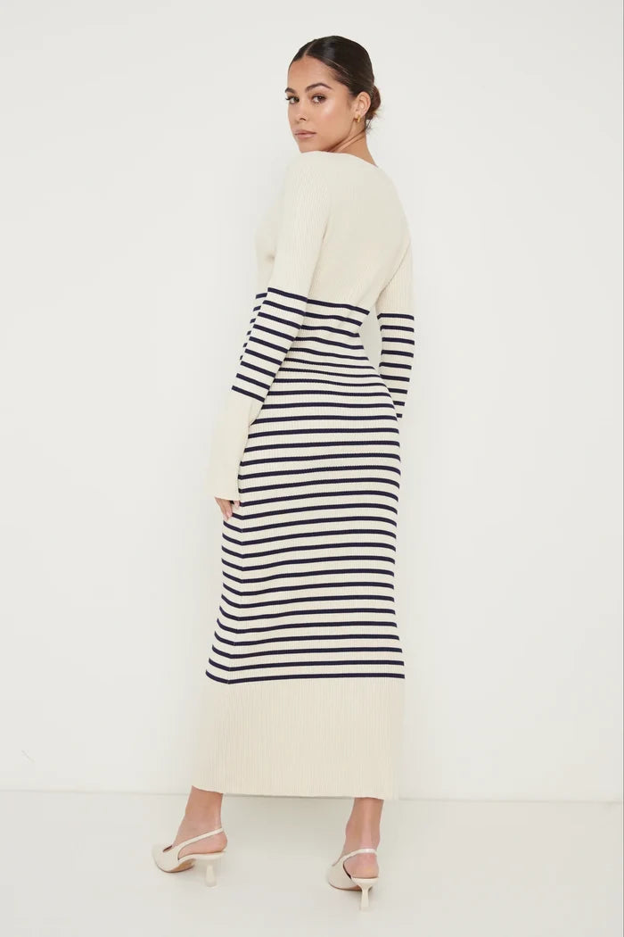 Vanessa Striped Knit Dress