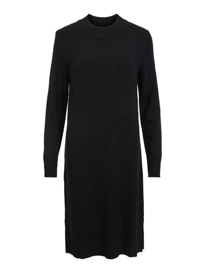 VERONICA CREW NECK MIDI DRESS (BLACK)