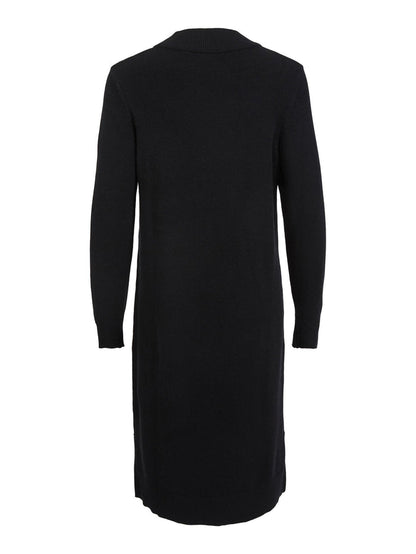 VERONICA CREW NECK MIDI DRESS (BLACK)