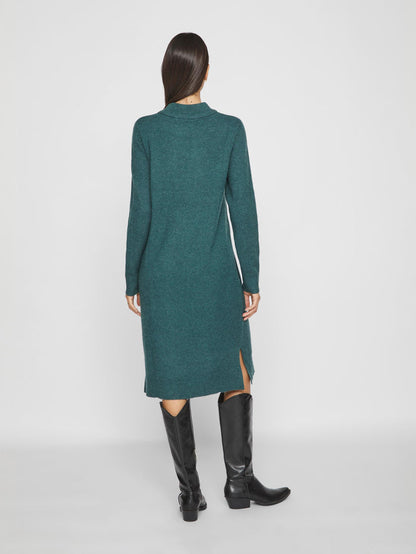 VERONICA CREW NECK MIDI DRESS (PONDEROSA PINE/DARK)