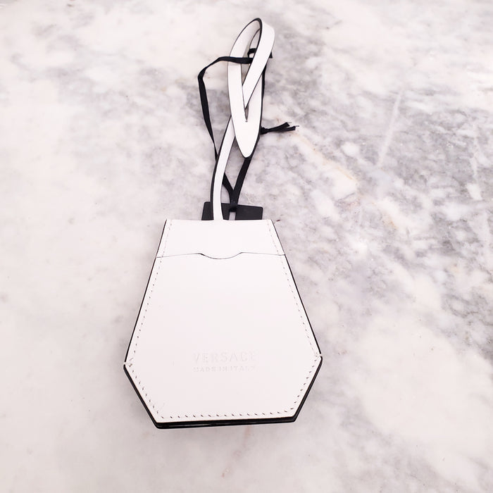VERSACE WHITE STARFISH BAG CHARM