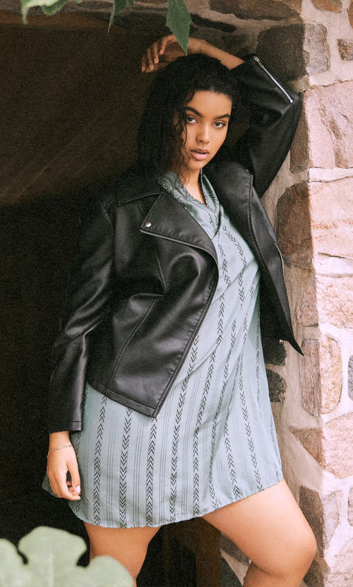 Vessie Biker Jacket (Black)