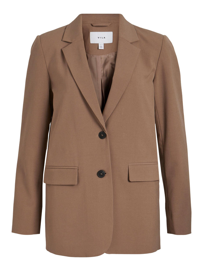 VICA LOOSE BLAZER (FOSSIL)