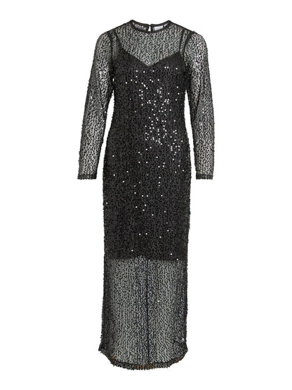 VIDANCE SEQUIN MAXI DRESS (BLACK)