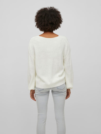 Viena V-Neck Lace Top (White Asylum)