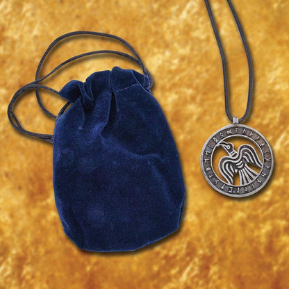 Viking Raven Pewter Pendant