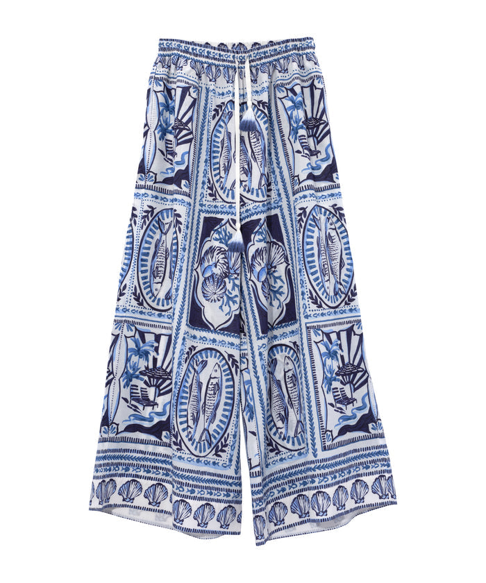 Villa Tile Pants in color cream