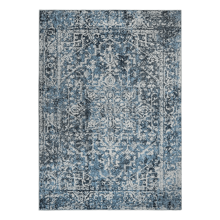 Vintage 5' x 7' Rug Washable Rug - Blue - Wichita Home Outlet