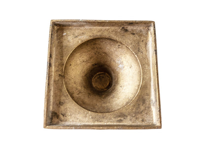 Vintage Brass Urn Style Vase Candle Holder