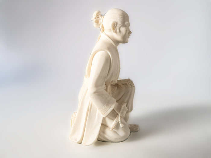 Vintage Chinoiserie Statue Sculpture A. Giannelli Marble Signed