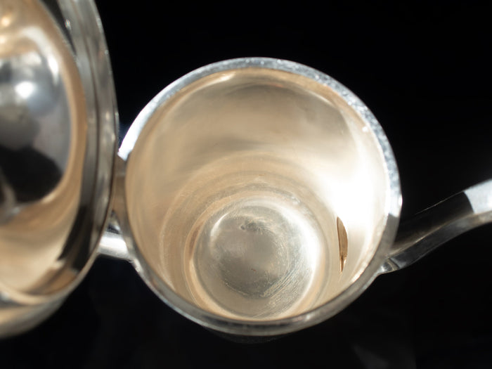 Vintage Hotel Silver Soldered Teapot Large 48 oz 1952