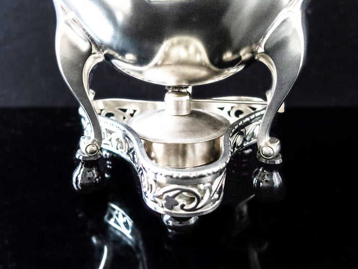 Vintage Pewter Samovar Coffee Urn With Burner Royal Holland Daalerdop Tea and Coffee Sets