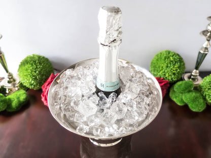 Vintage Silver Plate Urn Ice Bucket Vase Large Pottery Barn