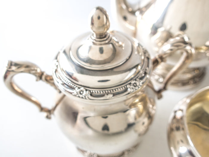 Vintage Silverplate Tea Set Service Remembrance Rogers Bros