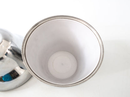 Vintage Stainless Pear Ice Bucket With Plastic Liner 12 1/2"