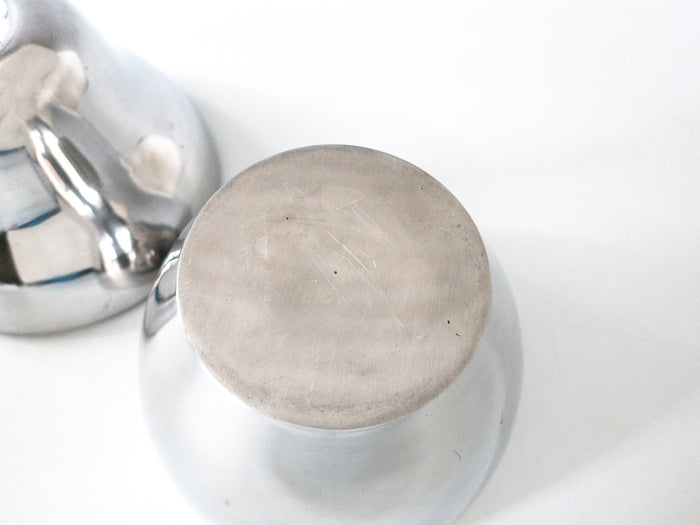 Vintage Stainless Pear Ice Bucket With Plastic Liner 12 1/2"