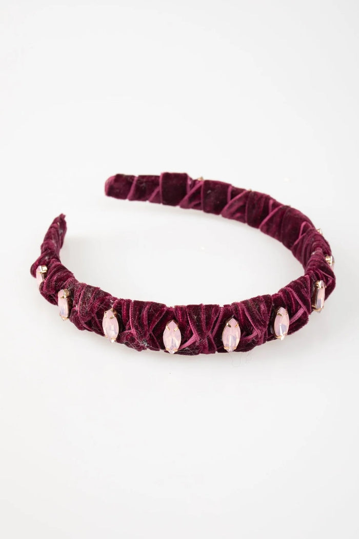 Violet & Brooks Velvet Knotted Headband