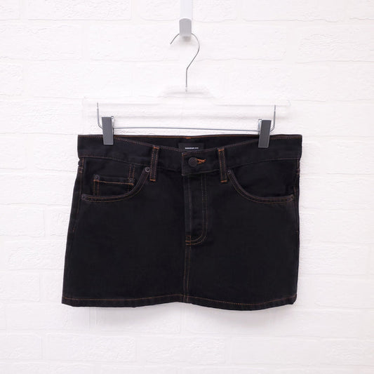 WARDROBE.NYC BLACK DENIM SKIRT - SIZE 26