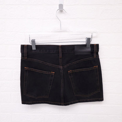 WARDROBE.NYC BLACK DENIM SKIRT - SIZE 26