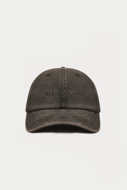 WASHED REVERSE COPYRIGHT CAP - WASHED BLACK