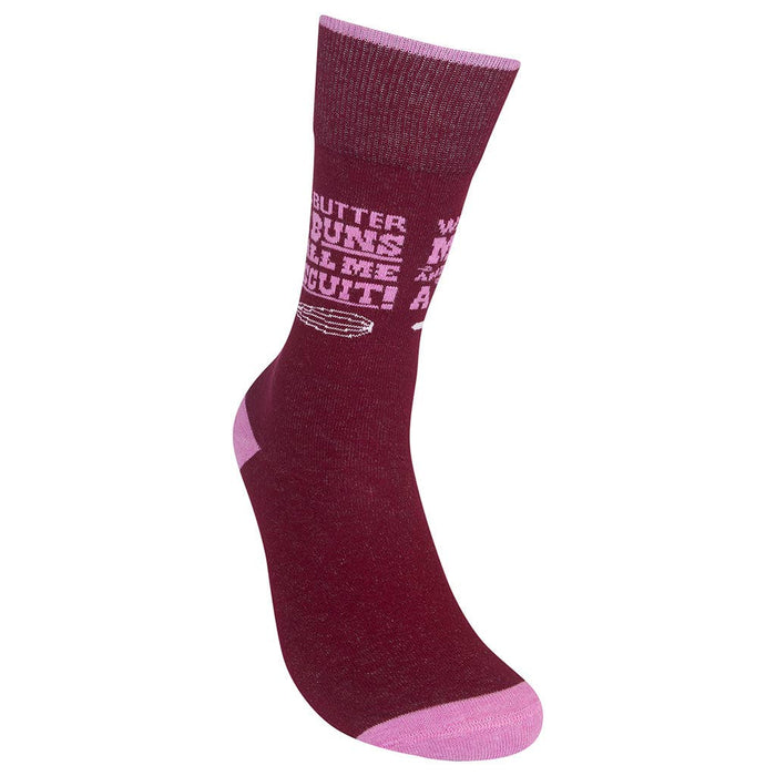 Well Butter My Buns Socks - Closeout | Funatic - Wichita Home Outlet
