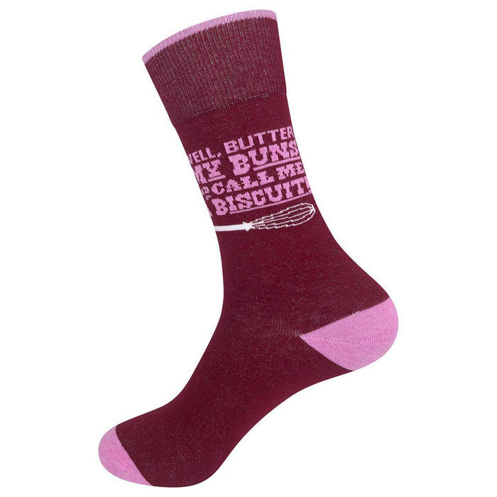 Well Butter My Buns Socks - Closeout | Funatic - Wichita Home Outlet