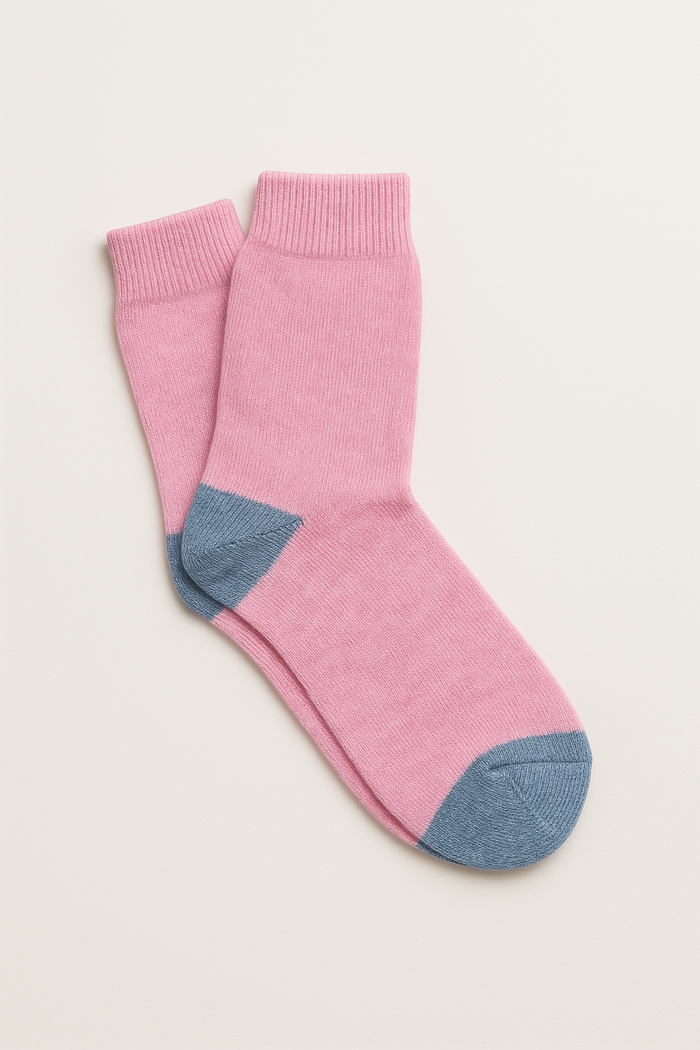 West Of Ireland Merino Socks | Pink