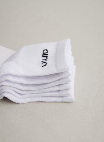 White Aim'n Logo Ankle Socks 3-pack