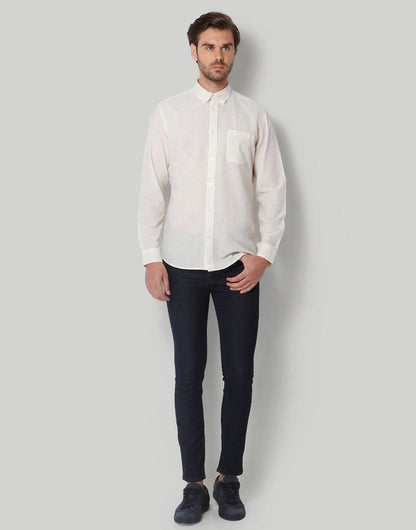 White Full Sleeves Shirt