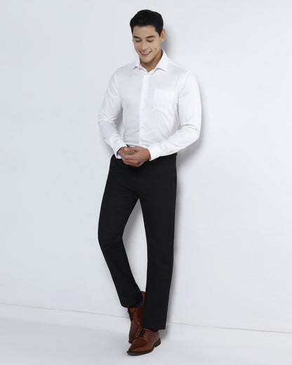 White Non Iron Textured Shirt - P31