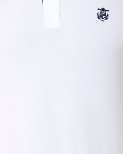 White Polo Neck T-Shirt