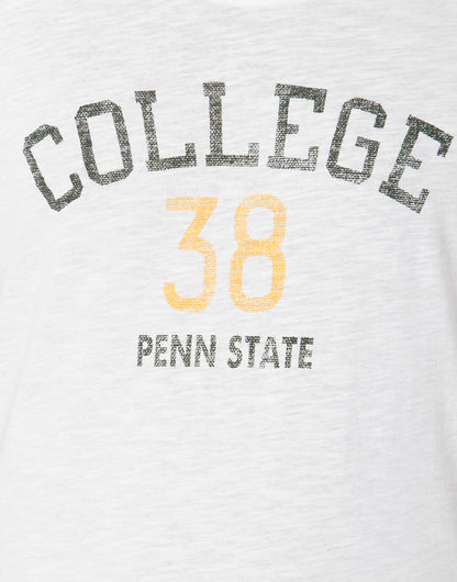 White Printed Crew Neck T-Shirt