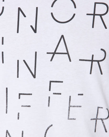 White Printed Crew Neck T-Shirt