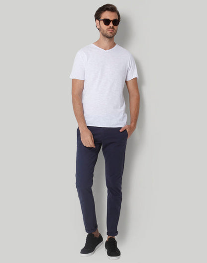 White V-Neck T-Shirt